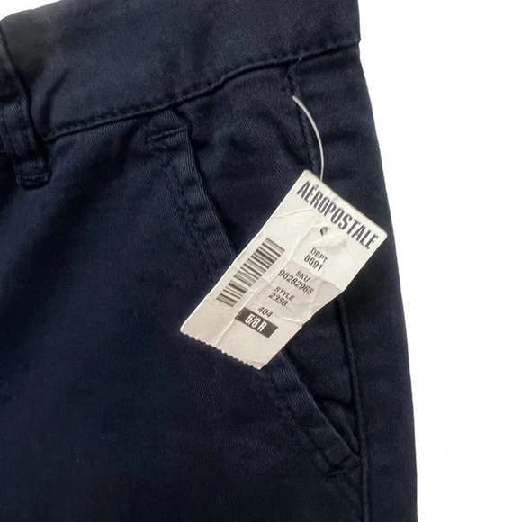 Aeropostale stretch navy blue cotton trouser pant size 5/6 regular - Picture 4 of 7